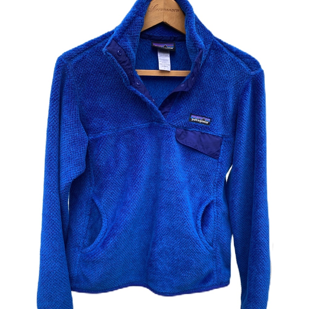 Patagonia Retool Snap-T fleece long sleeve pullover blue Small